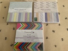 Dovecraft 6” x 6”  Designer Scrapbooking Paper Pads x 3