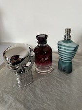 Three used empty aftershave - three,