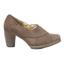 EL NATURALISTA Womens Brown Leather Heeled Shoes UK 7 Comfortable Stylish