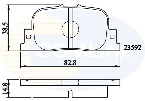 Rear comline cbp01172 brake - comline,