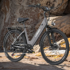 HillMiles 26" Electric Bike 7 Speed 36V 13Ah City E-Bike 80-100km Long Range UK