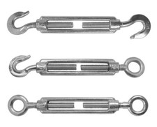 HEAVY DUTY Galvanised Turnbuckle Screw Straining Tensioner M10 DIN 1480 Hook Eye