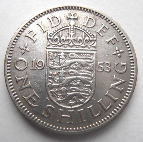 1953 english shilling - 1953,