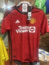 football shirt genuine a authentic player spec Man Utd large L  BNWT home 