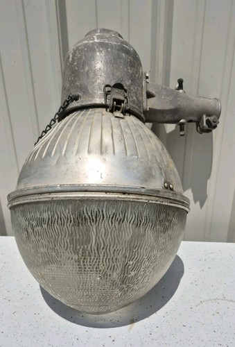 Antique glass holophane - glass, ge