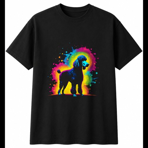 Dark fantasy standard poodle - dark,