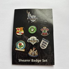 Alan Shearer Testimonial 2006 Metal Badge Set. 