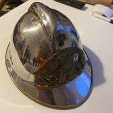 ANTIQUE POMPIERS 1800's FRENCH OFFICER FIREMAN HELMET with LINER