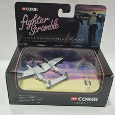 Corgi Fighter Scramble CS90021 P-38 Lightning Pacific Little Eva Diecast Boxed.