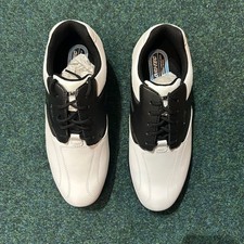 Hi-Tec Dri-Tec Classic Golf Shoes Men's Leather Footwear White/Black UK 7.5