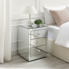 Italian 3 Drawer Mirrored