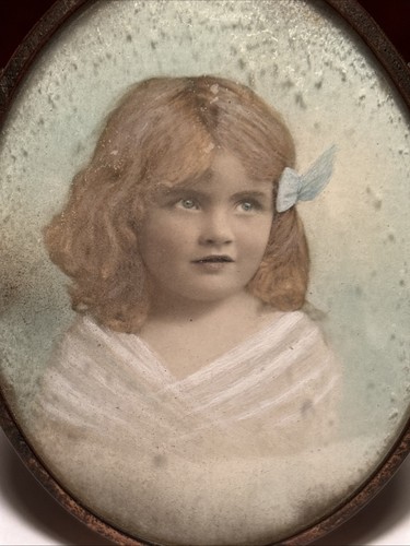 Antique miniature portrait - miniature,