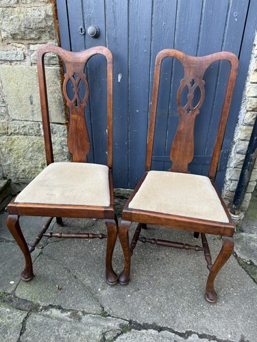 Pair victorian queen anne - pair,