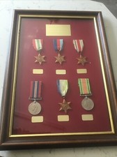 FRAMED WWII MEDALS,F.WHITSON