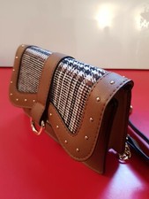 Primark Ladies TARTAN Studded Tan chain BumBAG. BNWT. Matching items available