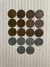 Germany 18 Coins 1900–1944 | 1 Pfennig | Historic German Coin Lot