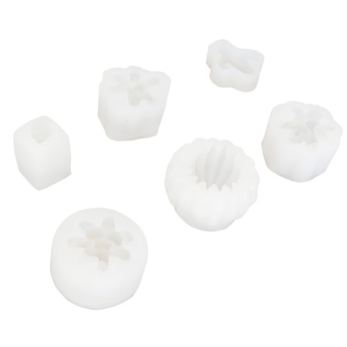 6pcs silicone candle molds - candle,