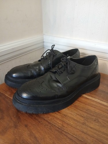 Zara black men brogue derby - zara,