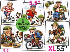 Old Man Card Toppers MALE