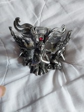 Gothic Angel TeaLight Holfer Candle Holder Black Metal Gothic Decoration