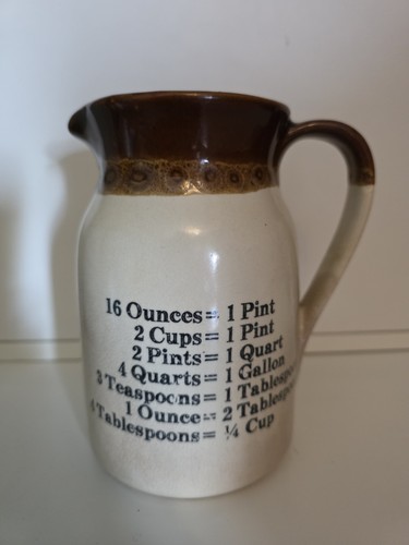 Pottery pitcher - pottery, 6”