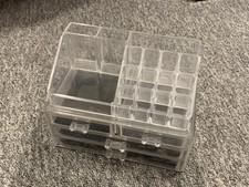 Clear Acrylic Makeup Organiser with Drawers and Storage Space