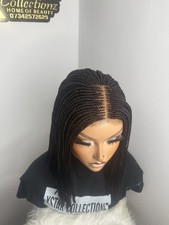 Short Braid Wig For Work Color