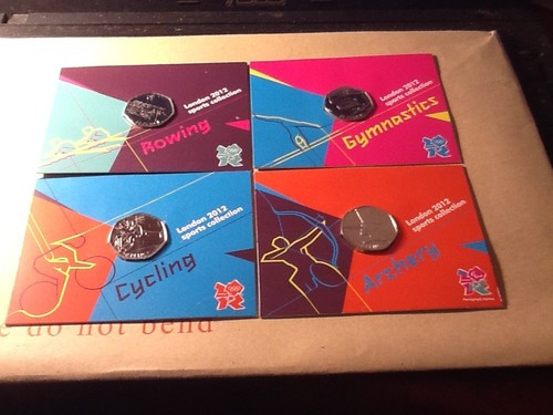 Royal mint carded olympic - olympic, 50p
