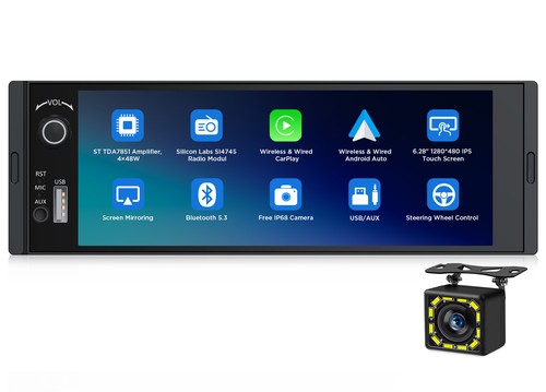 Ips carplay stereo 1 - 6.28",