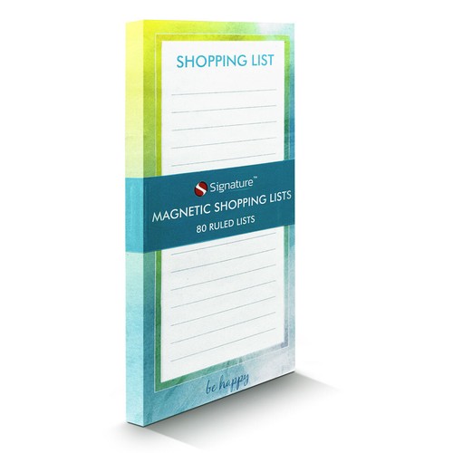 Magnetic shopping list pad - magnetic, 80