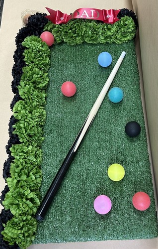 Snooker table silk wreath - snooker,