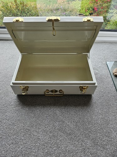 White Metal Storage Trunks