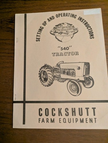 540 cockshutt tractor - "540",