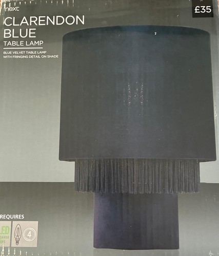Next clarendon blue table lamp - next,