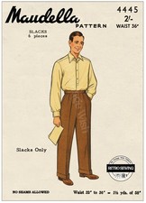 1940s Men's Flannel Trousers