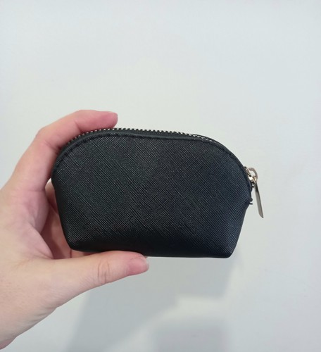 Primark small black coin purse - black,