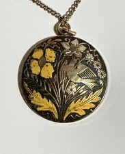 vintage Damascene enamel