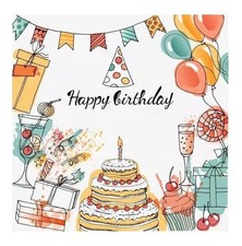 Happy Birthday Backdrop Scene