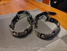 Leather and Steel Boot Straps