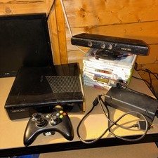 Xbox 360 S Slim 250GB Microsoft Console inc. Controller & 10 Games Kinect 