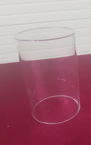 Glass open ended hollow candle - ended,