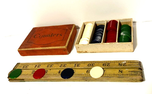 Antique counters discs flat - counters,