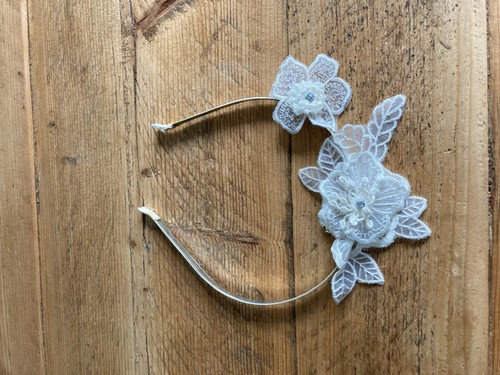 Girls cream ivory headband - girls,