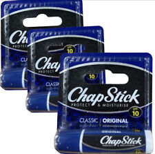 Chapstick Original Lip Balm |Pack of 3| Classic Moisturising Dry Chap Stick 