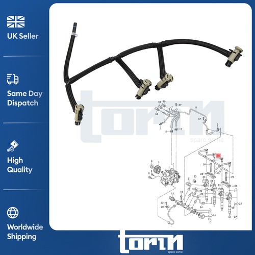 Fuel injector leak off pipes - injector,