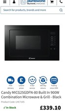 Candy MICG25GDFN-80 Microwave built-in  integrated Brand New Boxed Oven  Cooker