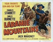 Laramie Mountains 1952 Starring Charles Starrett, Jock Mahoney, Marshall Reed