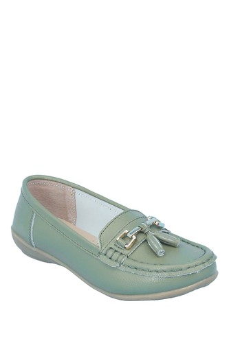 Ladies leather loafer nautical - ladies,