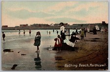 PORTHCAWL Glamorgan Bathing Beach Postcard