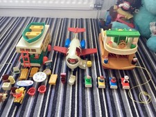 Fisher Price Camper Van, Aeroplane, Ferryboat Collection